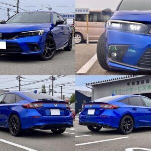 2022 Honda Civic blue hybrid used car Japan export