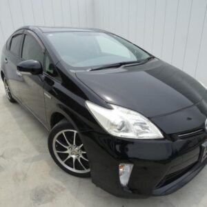 2012 Toyota Prius black gasoline used car Japan export