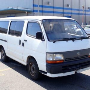1996 Toyota Hiace Van white diesel used car Japan export