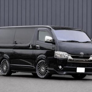 2021 Toyota Hiace Van black diesel used car Japan export