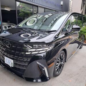 2023 Toyota Alphard Hybrid black hybrid used car Japan export