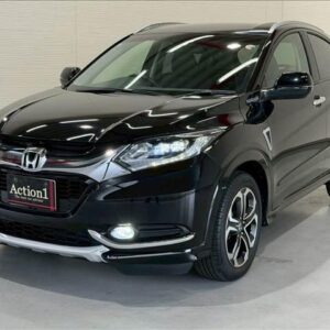2015 Honda Vezel black hybrid used car Japan export