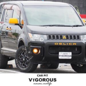 2008 Mitsubishi Delica D:5 black gasoline used car Japan export