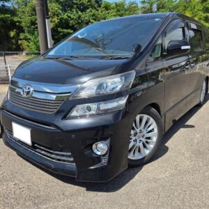 2012 Toyota Vellfire black gasoline used car Japan export