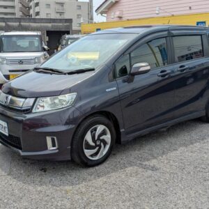 2014 Honda Freed Spike Hybrid purple hybrid used car Japan export