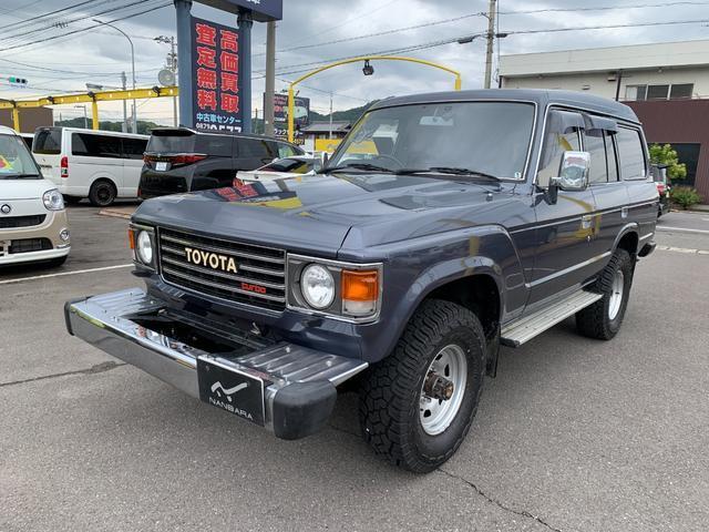 Ref:AUX-24683167 TOYOTA LAND CRUISER 60 1986 1 1986 Toyota Land Cruiser 60 gunmetal diesel used car Japan export