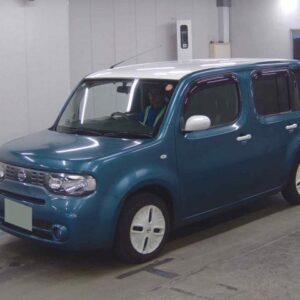 2014 Nissan Cube blue gasoline used car Japan export