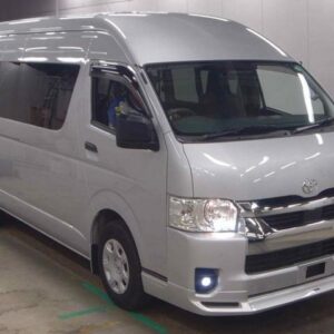 2023 Toyota Hiace Van silver diesel used car Japan export