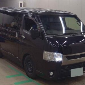 2022 Toyota Hiace Van black diesel used car Japan export