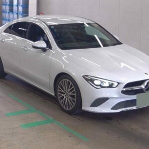 2021 Mercedes Benz Cla-Class white gasoline used car Japan export
