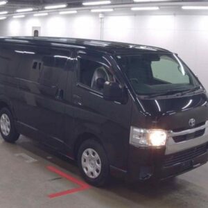 2021 Toyota Hiace Van black diesel used car Japan export
