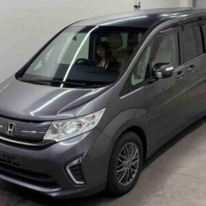 2015 Honda Stepwagon gray gasoline used car Japan export