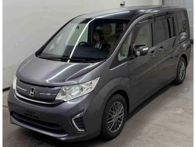Ref:AUX-24700153 HONDA STEPWAGON 2015 1 2015 Honda Stepwagon gray gasoline used car Japan export