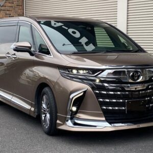 2024 Toyota Alphard Hybrid gold hybrid used car Japan export