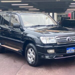2002 Toyota Land Cruiser 100 black gasoline used car Japan export
