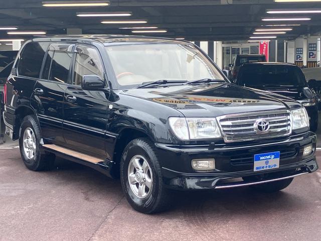 Ref:AUX-24701264 TOYOTA LAND CRUISER 100 2002 1 2002 Toyota Land Cruiser 100 black gasoline used car Japan export