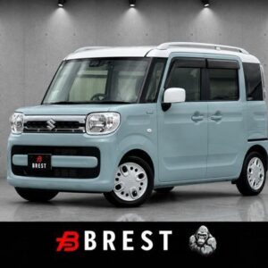 2018 Suzuki Spacia blue hybrid used car Japan export
