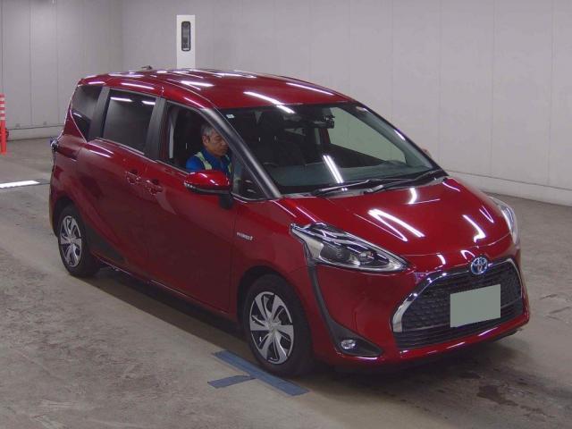 Ref:AUX-24705967 TOYOTA SIENTA 2018 1 2018 Toyota Sienta wine gasoline used car Japan export