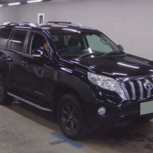 2015 Toyota Land Cruiser Prado black gasoline used car Japan export