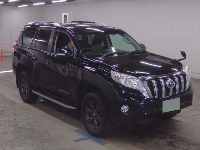Ref:AUX-24706671 TOYOTA LAND CRUISER PRADO 2015 1 2015 Toyota Land Cruiser Prado black gasoline used car Japan export