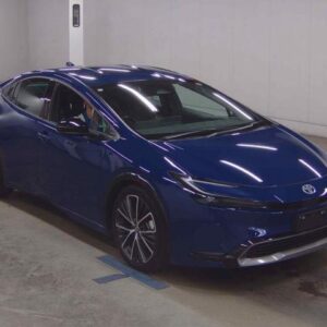 2023 Toyota Prius blue gasoline used car Japan export