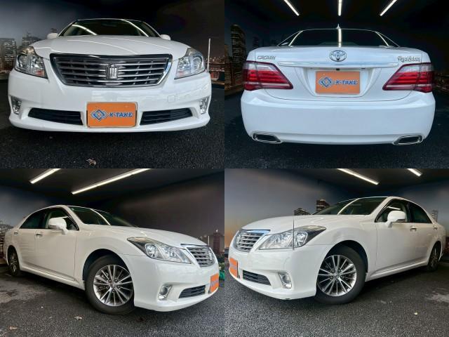 Ref:AUX-24726831 TOYOTA CROWN 2010 1 2010 Toyota Crown white gasoline used car Japan export