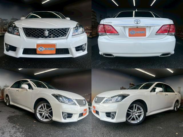 Ref:AUX-24726835 TOYOTA CROWN 2011 1 2011 Toyota Crown white gasoline used car Japan export