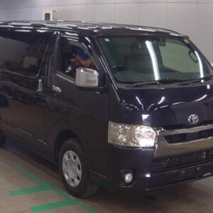 2021 Toyota Hiace Van black diesel used car Japan export
