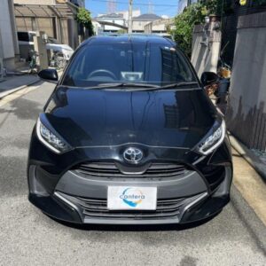 2021 Toyota Yaris black gasoline used car Japan export