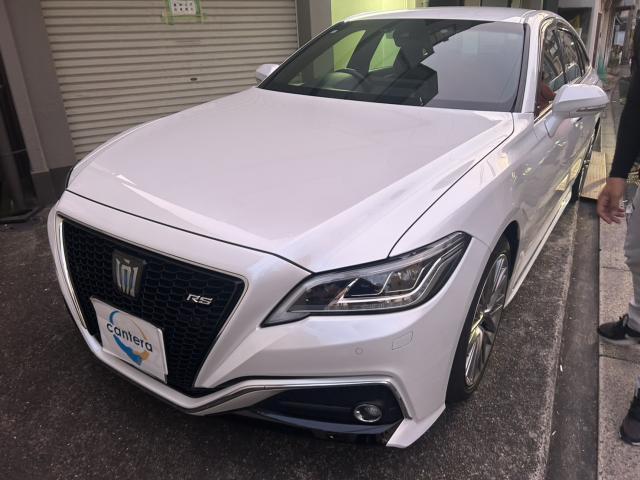 Ref:AUX-24731221 TOYOTA CROWN HYBRID 2021 1 2021 Toyota Crown Hybrid pearl gasoline used car Japan export