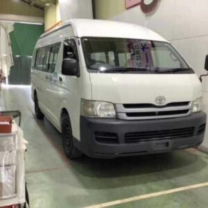 2009 Toyota Hiace Commuter white diesel used car Japan export
