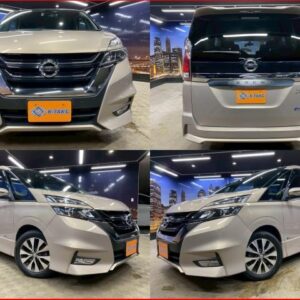2016 Nissan Serena gold gasoline used car Japan export