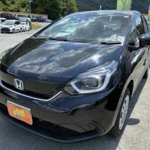 2022 Honda Fit black gasoline used car Japan export