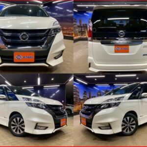 2017 Nissan Serena pearl gasoline used car Japan export