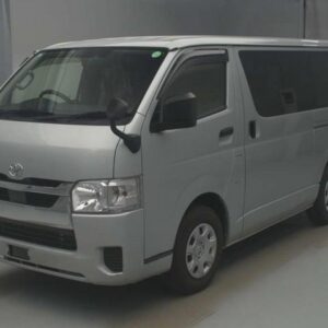 2021 Toyota Hiace Van silver diesel used car Japan export