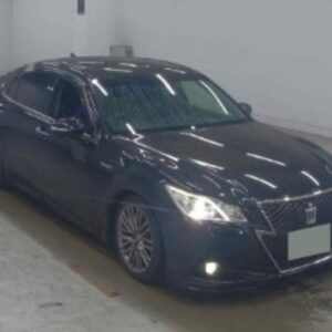 2013 Toyota Crown Hybrid black gasoline used car Japan export