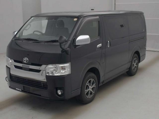 Ref:AUX-24731679 TOYOTA HIACE VAN 2018 1 2018 Toyota Hiace Van black diesel used car Japan export