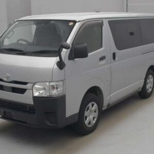 2021 Toyota Hiace Van silver diesel used car Japan export