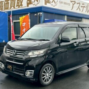 2014 Honda N-Wgn Custom black gasoline used car Japan export