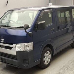 2021 Toyota Hiace Van blue gasoline used car Japan export