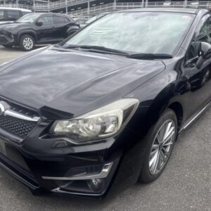 2015 Subaru Impreza G4 black gasoline used car Japan export