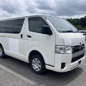 2022 Toyota Hiace Van white gasoline used car Japan export