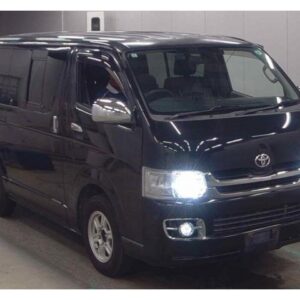 2008 Toyota Regius Ace Van black diesel used car Japan export