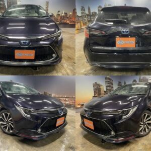 2020 Toyota Corolla Touring black gasoline used car Japan export