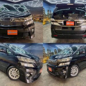 2014 Toyota Vellfire black gasoline used car Japan export