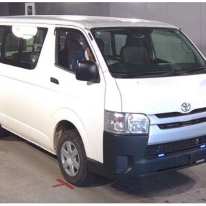 2014 Toyota Hiace Van white diesel used car Japan export