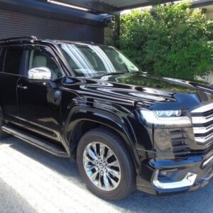 2023 Toyota Land Cruiser black gasoline used car Japan export