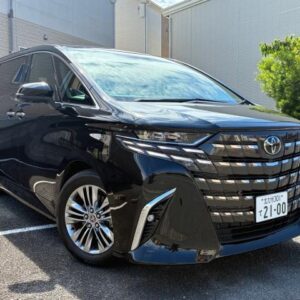 2025 Toyota Alphard black gasoline used car Japan export