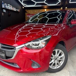 2017 Mazda Demio red gasoline used car Japan export