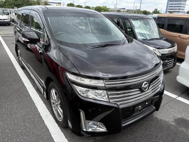 Ref:AUX-24761537 NISSAN ELGRAND 2013 1 2013 Nissan Elgrand black gasoline used car Japan export